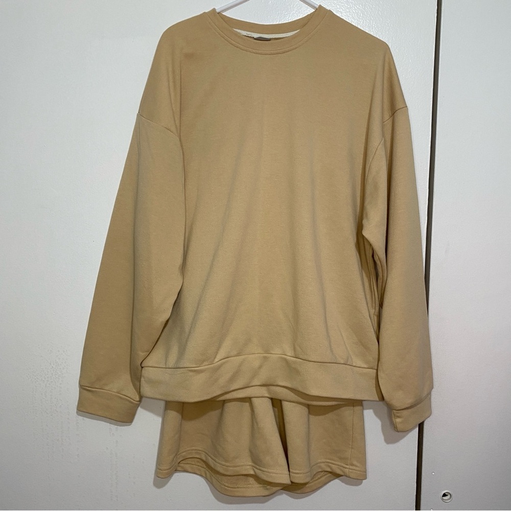 Apricot Oversized Sweatsuits